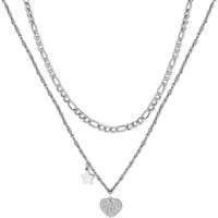 Collana Sagapo Donna Aurora in Acciaio Cristallo SAR24 - SAR24